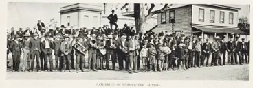 Image: Gathering of unemployed miners