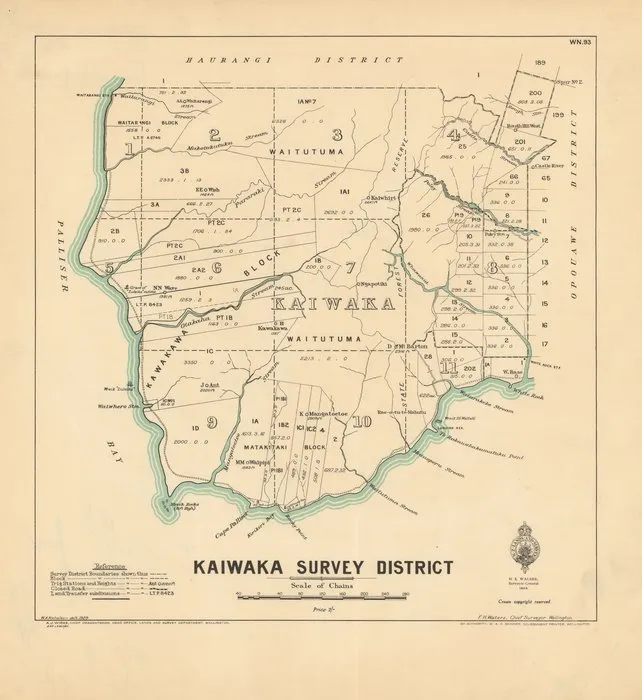 Kaiwaka Survey District [electronic resource] / W.A. Nicholson, delt.