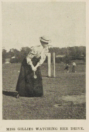 Image: Miss Gillies watching her drive