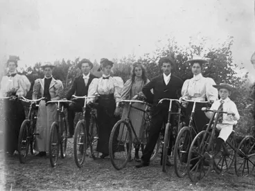 Image: The Graham Family with bicycles