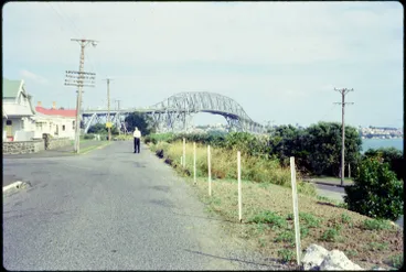 Auckland Harbour Bridge from Northcote Point, 1966 Image: Auckland Harbour Bridge from Northcote Point, 1966