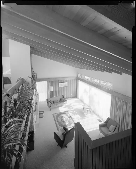 Living room interior, Fechney house