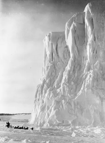 Image: The point of the Barne Glacier, Antarctica