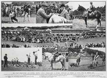 Image: The Otago Agricultural and Pastoral Society's Annual Summer show in Dunedin: thousands of visitors at Tahuna park on people's day