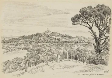 Image: One Tree Hill from Mount Hobson, 1963