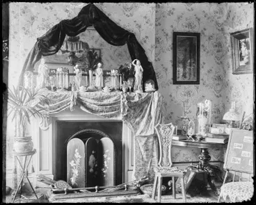 Image: Drawing Room in The Avenue, Karangahape Road, 1904
