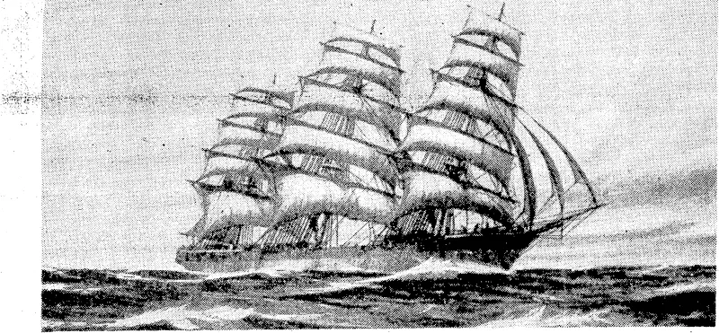 This ship made history. The Dunedin (1250 tons) was, in 1882, the first vessel to carry a cargo of frozen meat from New Zealand to London. (Evening Post, 25 March 1939)