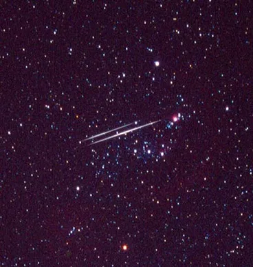 Image: Meteors in Orion