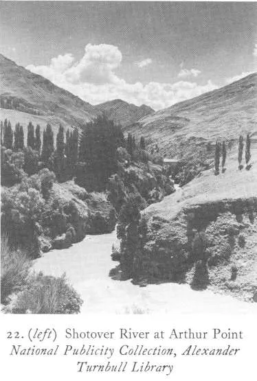 22. (left) Shotover River at Arthur Point National Publicity Collection, Alexander Turnbull Library
