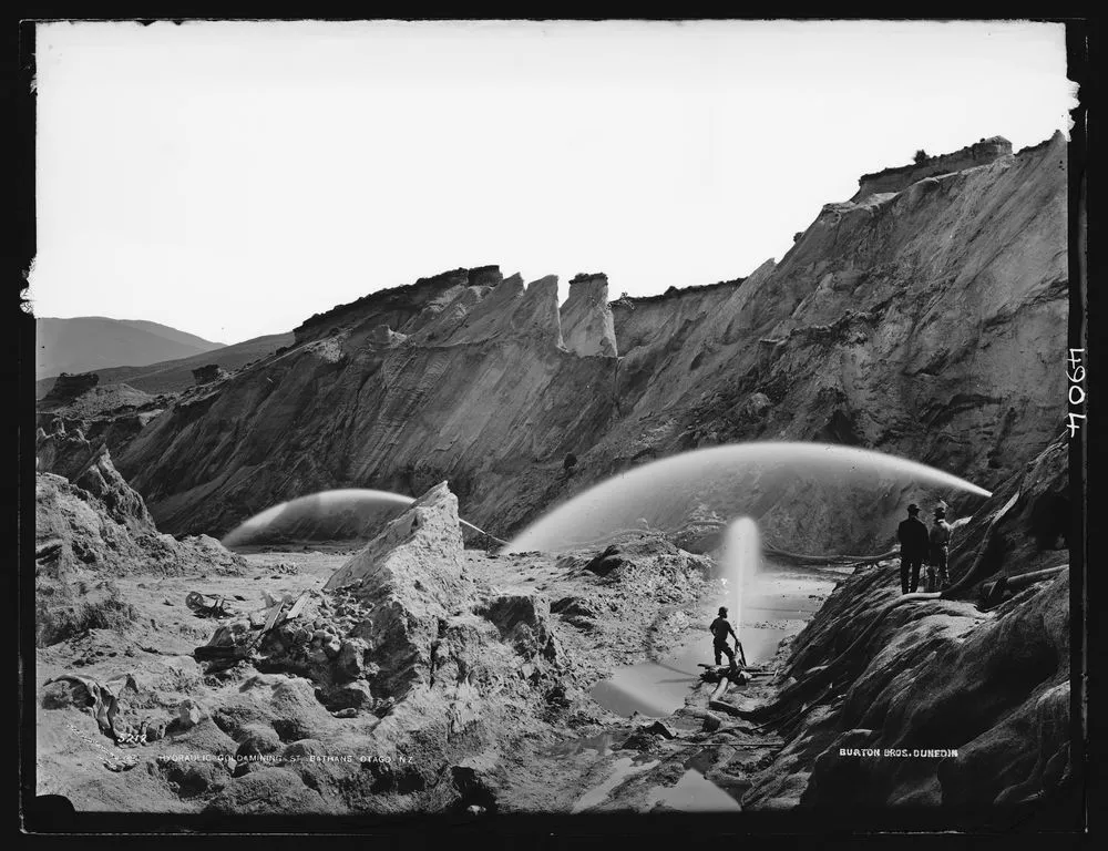 Hydraulic gold mining, St. Bathans, Otago, NZ