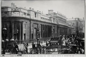 Image: HISTORIC LONDON: THE BANK OF ENGLAND, THE OLD LADY OF THREADNEEDLE STREET, WITHOUT WINDOWS OR APERTURES FOR PROTECTION FROM FIRE