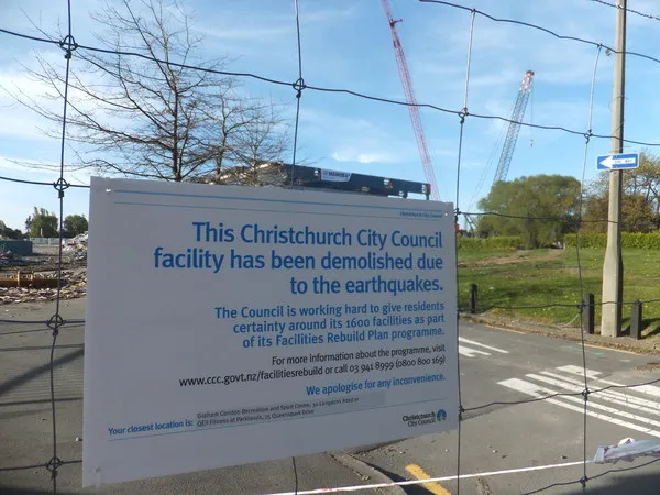Christchurch City Council sign