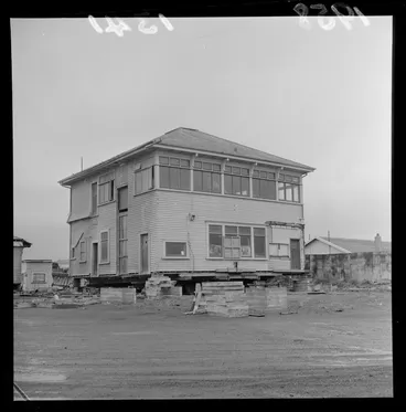 Image: Clubrooms of the Wellington Aero Club ready for shifting to another site