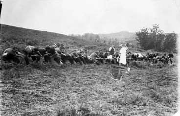 Image: Gum diggers tug-of-war match