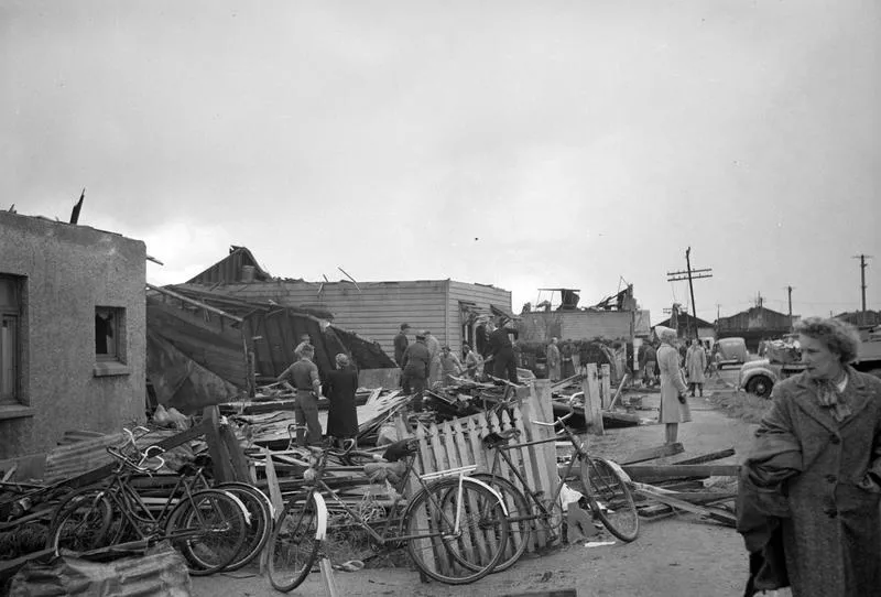 Houses destroyed by Frankton tornado