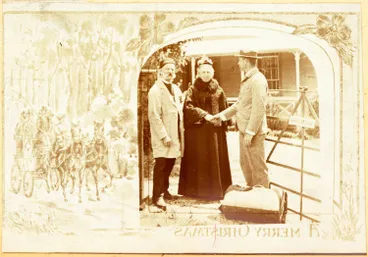 Image: Christmas greeting postcard