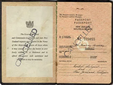 Image: Murray Grant's passport