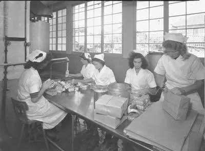 [Women packing products]