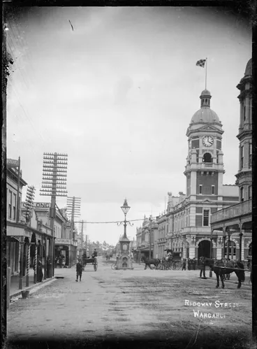 View of Ridgway Street, Wanganui Image: View of Ridgway Street, Wanganui