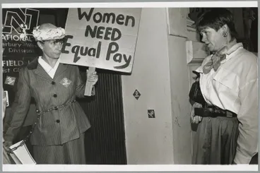 Pay equity protest Image: Pay equity protest