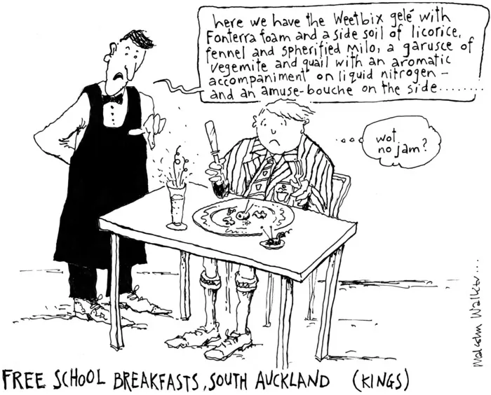 Walker, Malcolm, 1950- :"Here we have the Weetbix gele with Fonterra foam and a side soil of licorice, fennel and spherified milo...". 6 June 2013