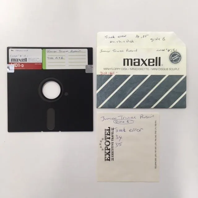 Floppy Disk  Game for Commodore 64: "Junior Trivial Pursuit"