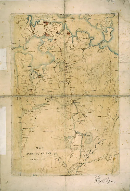 Map of the seat of war