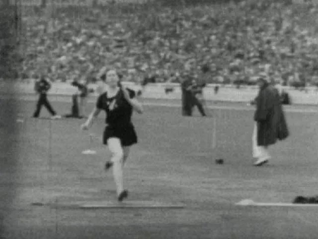Yvette Williams at the 1950 British Empire Games, Auckland