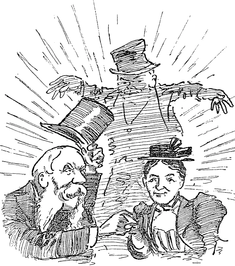 Peace at IVast in Onehtmga.  Councillor J. D. Jackson and the ex-Lady Mayor have joined hands and become reconciled. And old Tom Givenan has given his blessing. What price Mr 3 Yates for the mayoralty now ? (Observer, 24 October 1896)