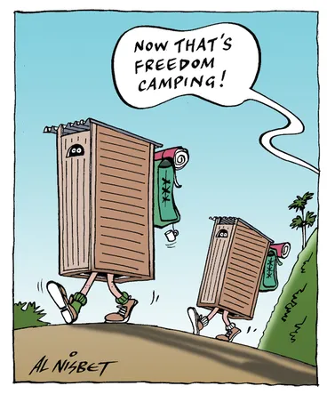 Image: "Now that's freedom camping!" 22 April 2009