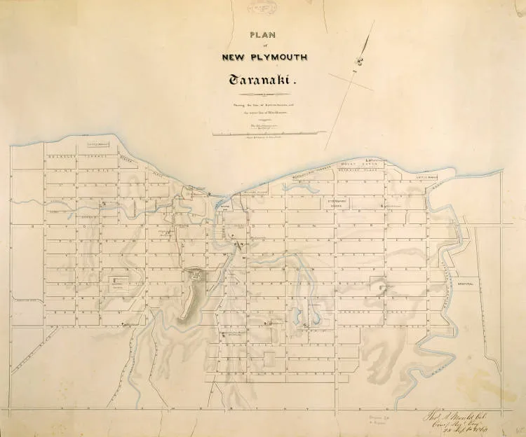 Plan of New Plymouth, Taranaki