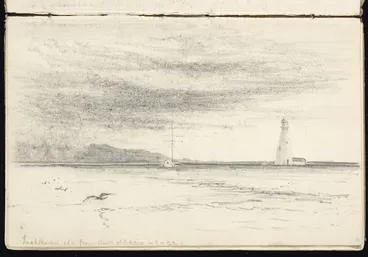 Image: Haylock, Arthur Lagden, 1860-1948 :Lighthouse etc from deck of Ngaio. 1.[19]22