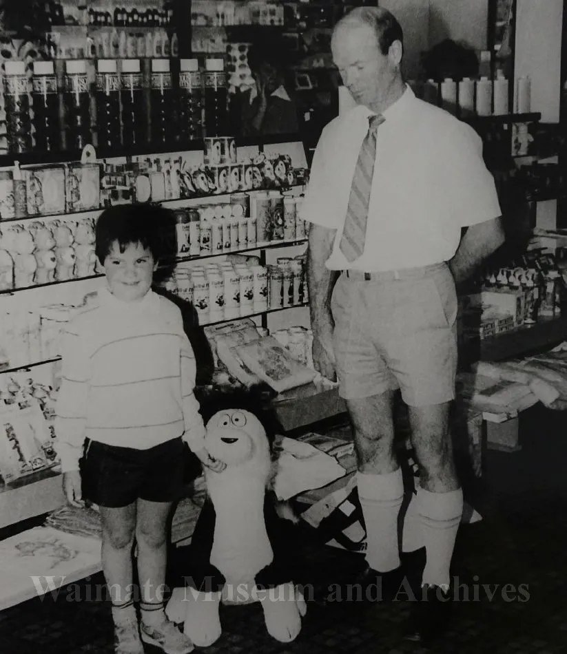 John Stevens and Brent Morrison in pharmacy