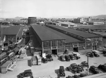 Image: General Motors plant, Petone, Wellington, 1940s