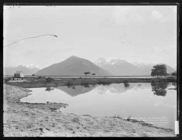 Image: Mount Earnslaw, head of Lake Wakatipu, from mirror pool near Birleys