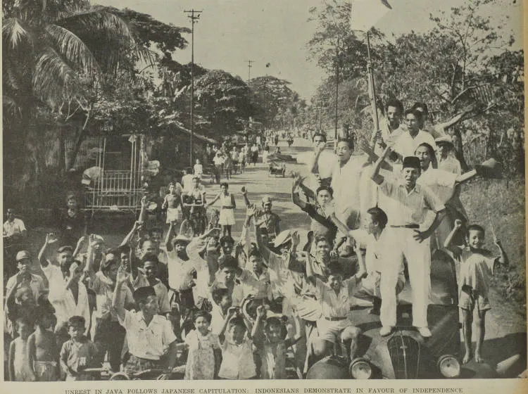 Unrest in Java follows Japanese capitulation: Indonesians demonstrate in favour of independence