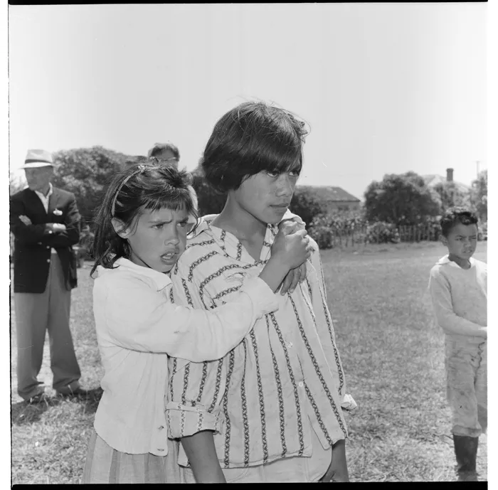 Maori and Pakeha at a wedding celebration in Torere
