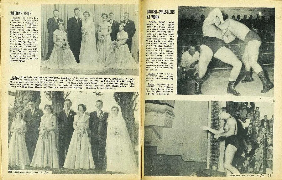 Danger—Wrestlers at Work