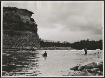 Image: Trout fishing, Tongariro River