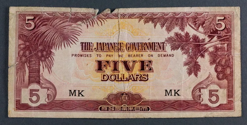 Japanese Government Five Dollars