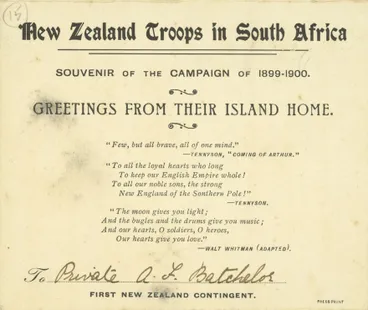 Image: Souvenir of Boer War Campaign