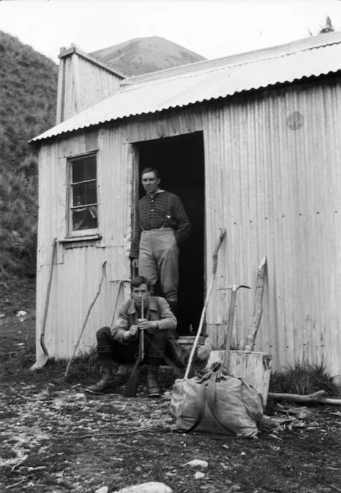 Rakaia Trip with T T Gough; below the Lyell Glacier