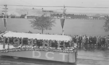 Cavalcade of Progress Parade - DCC Transport Department Float 1948 Image: Cavalcade of Progress Parade - DCC Transport Department Float 1948