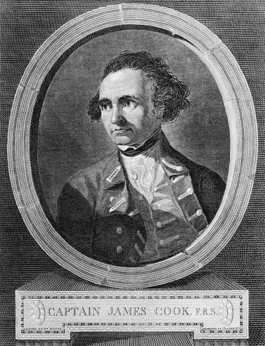 Hodges, William, 1744-1797 :Captain James Cook. F R S., Painted by Wm. Hodges. Engraved Wm. Hodges, engraved by J Basire London ; Wm. Strahan & Thos. Cadell, 1777