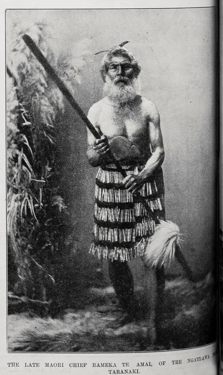 The late Maori chief Rameka Te Amai of the Ngati-awa tribe of Taranaki