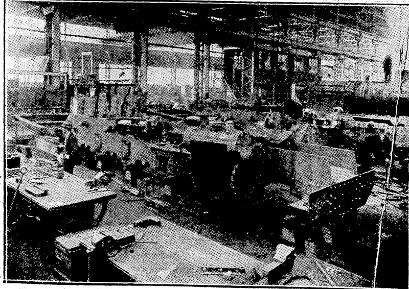 By courtesy New Zealand" Hallway Department. is the diagrammatic representation of the new "£" type locomotives duty on the Dominion lines. . The "X" locomotive, which will be Uy a New Zealand-made locomotive, for as far as has been posmder weigh 139 tons in working order and will be capable of t of the present standard heavy-duty locomotive; ' ■'■' ... '.•!,._. •. COPIES OF "EVENING PO8I" OWN PHOTOOEA3PHB MAY SB OBTAINED ON APPMOATIOH. —O.K.OCOMO™^™^^ (Evening Post, 23 August 1932)