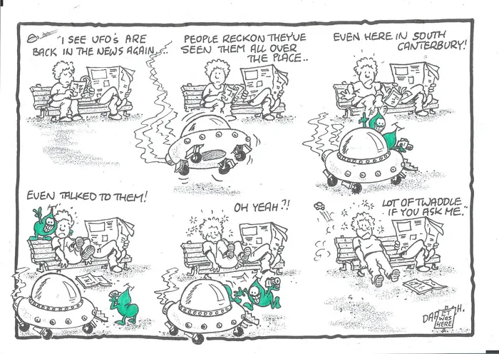 Darroch, Bob, 1940- :"I see UFO's are back in the news again..." 10 January 2011