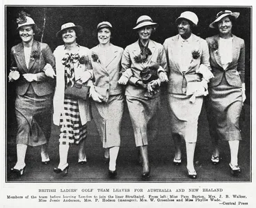 Image: British ladies' golf team leaves for Australia and New Zealand