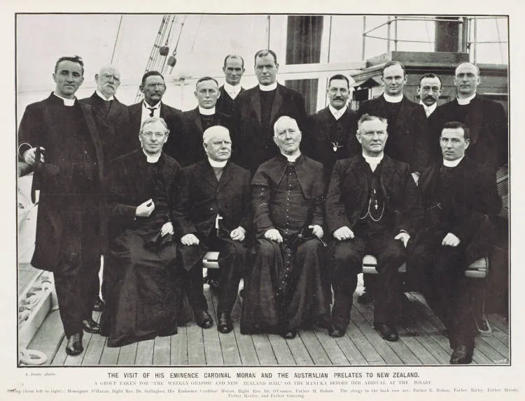 The visit of His Eminence Cardinal Moran and the Australian prelates to New Zealand