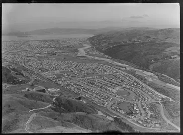 Image: Taita, Lower Hutt, including Hutt River and looking towards Wellington City